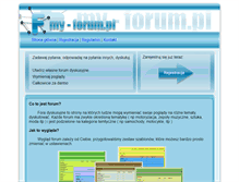 Tablet Screenshot of my-forum.pl